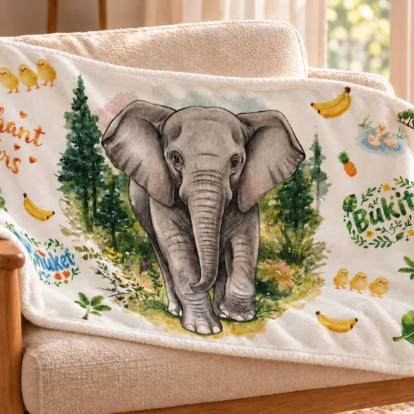 Bukit Blanket Big Elephant White