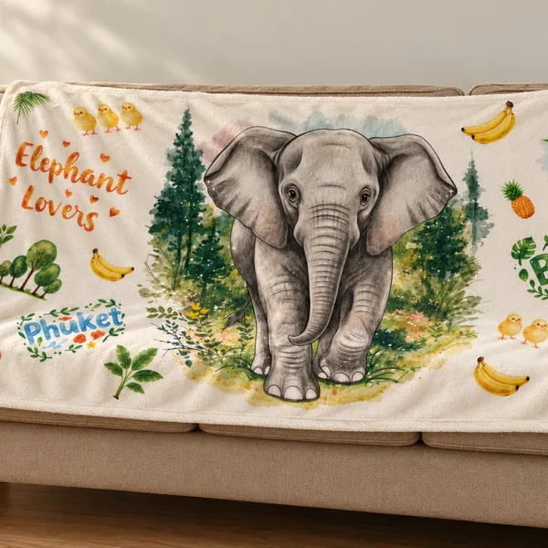 Bukit Blanket Big Elephant White